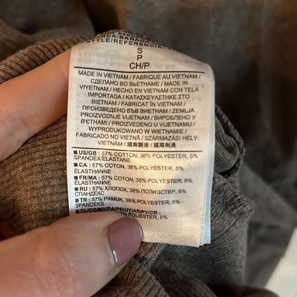 Banana Republic Shawl Collar Sweatshirt, Size S - Picture 5 of 5